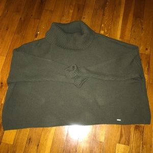 Hollister cropped olive sweater